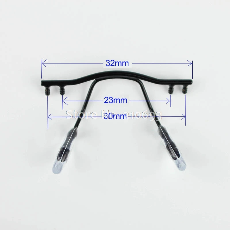 1pc eyeglasses bridge glasses nose pad arm metal rimless optical frame bridge nose pad holder eyewear accessory