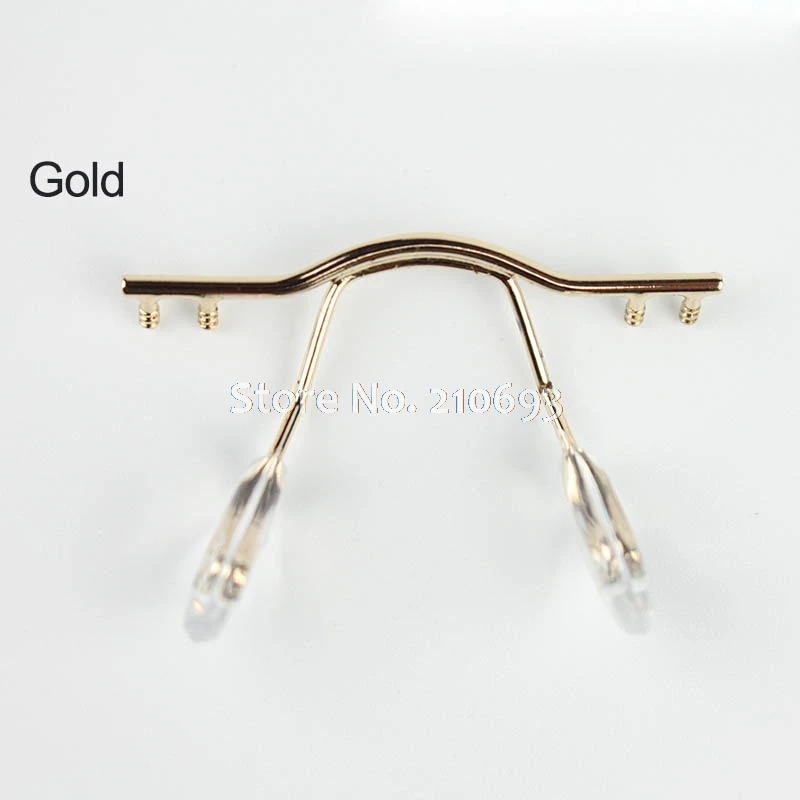 1pc eyeglasses bridge glasses nose pad arm metal rimless optical frame bridge nose pad holder eyewear accessory