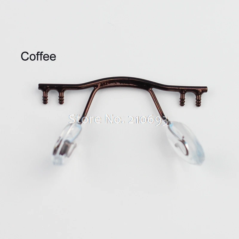 1pc eyeglasses bridge glasses nose pad arm metal rimless optical frame bridge nose pad holder eyewear accessory