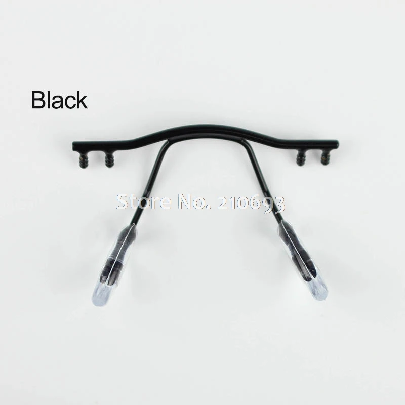 1pc eyeglasses bridge glasses nose pad arm metal rimless optical frame bridge nose pad holder eyewear accessory