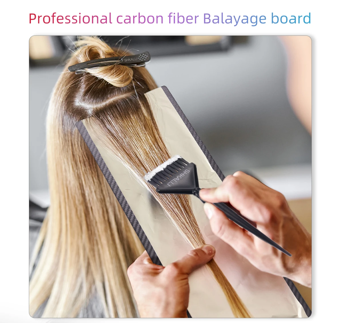 Professional Carbon Fiber Balayage Board for Barber Hairdresser Design Styling Tools Accessories and Hair Coloring Dyeing Board