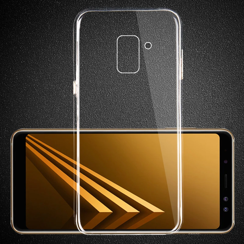 Ricestate Premium TPU Case For Samsung Galaxy A6 2018 A6+ Plus A8 Plus A7 A8 A9 2018 Transparent Silicone Soft Clear Back Cover