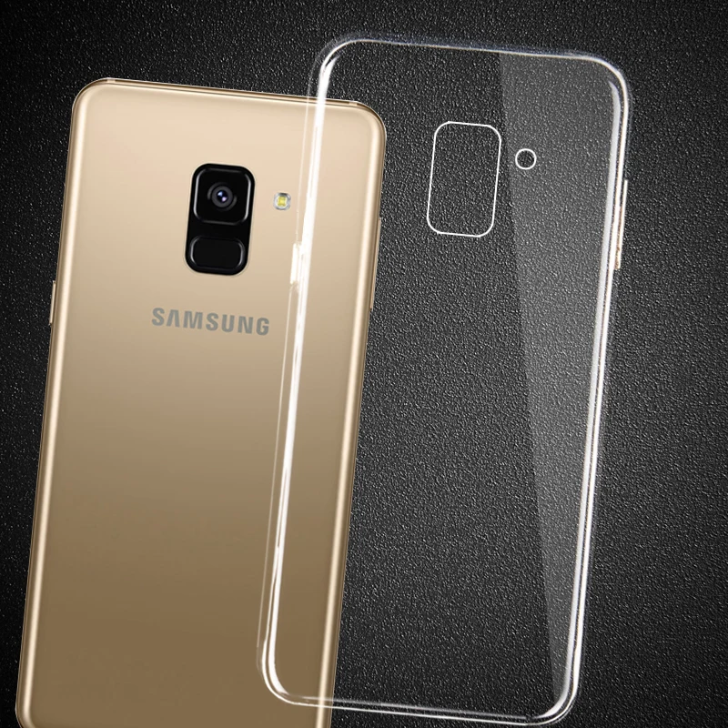 Ricestate Premium TPU Case For Samsung Galaxy A6 2018 A6+ Plus A8 Plus A7 A8 A9 2018 Transparent Silicone Soft Clear Back Cover