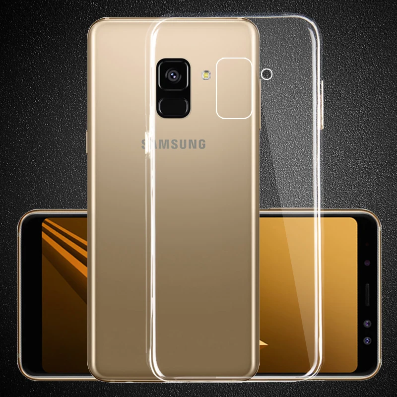 Ricestate Premium TPU Case For Samsung Galaxy A6 2018 A6+ Plus A8 Plus A7 A8 A9 2018 Transparent Silicone Soft Clear Back Cover