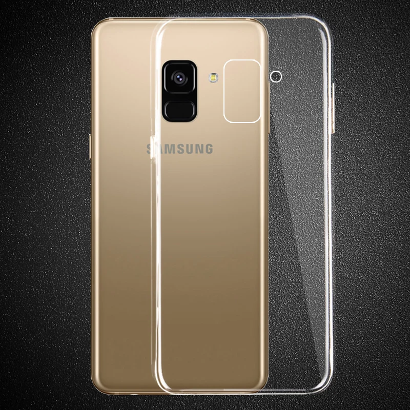 Ricestate Premium TPU Case For Samsung Galaxy A6 2018 A6+ Plus A8 Plus A7 A8 A9 2018 Transparent Silicone Soft Clear Back Cover