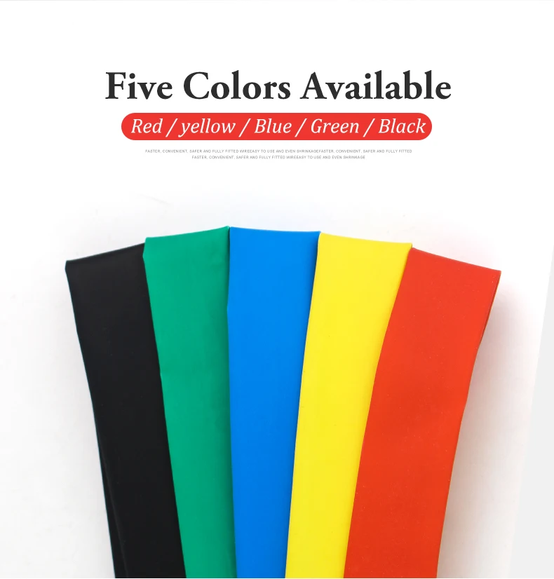 10 METER/LOT BLACK 1/2/3/4/5/6/8/10/10/12/14/16/18/20mm Heat Shrink Tubing Sleeving Tube 2:1Assortment Kit Electrical Connection