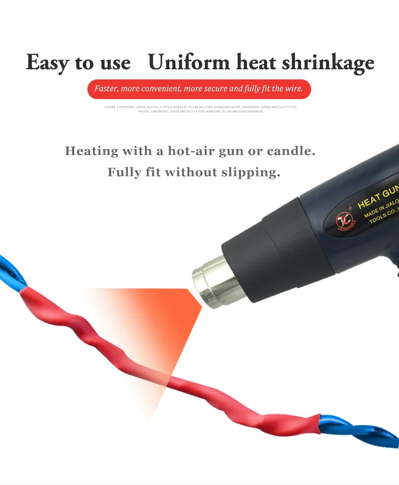10 METER/LOT BLACK 1/2/3/4/5/6/8/10/10/12/14/16/18/20mm Heat Shrink Tubing Sleeving Tube 2:1Assortment Kit Electrical Connection
