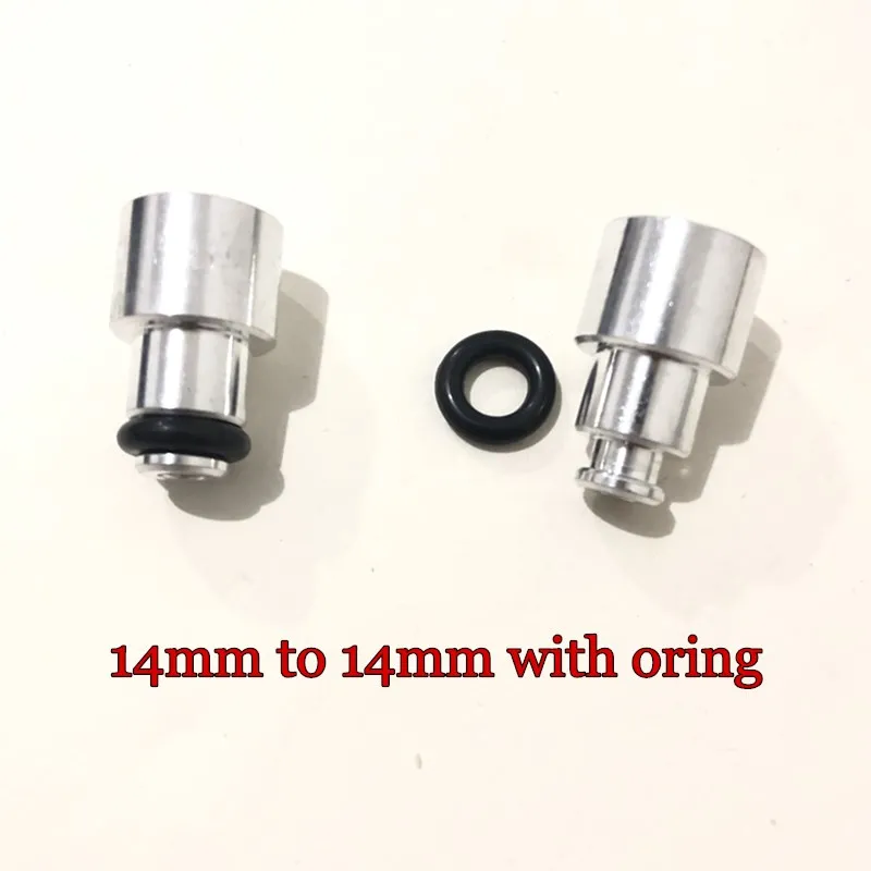 4pcs fuel injector extender adpator 14mm to 14mm for bosch short fuel injector to middle size with oring
