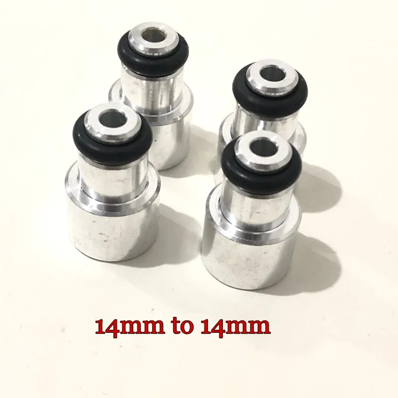 4pcs fuel injector extender adpator 14mm to 14mm for bosch short fuel injector to middle size with oring