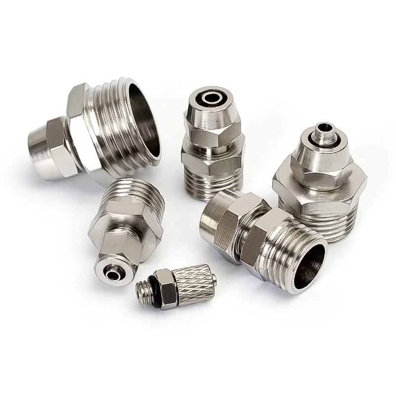 OD 4/6/8/10/12mm Hose Tube M5/1/8''/ 1/4'' 3/8'' 1/2'' Male Thread Pneumatic Fast twist Fittings Quick Joint Coupler Connector