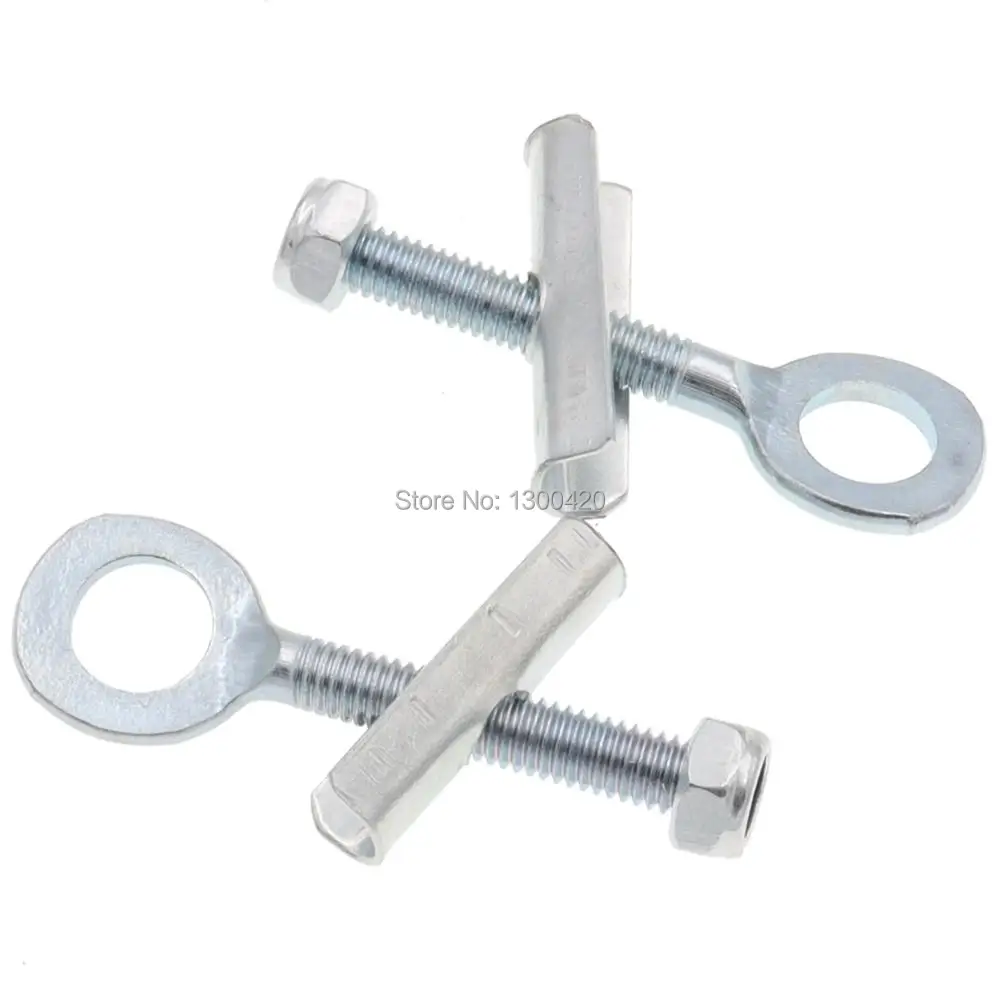 1 Pair Rear Wheel Axle Hole Chain Tensioner Adjuster for 49cc 2-Stroke 4-Stroke Mini Dirt Pit Bike