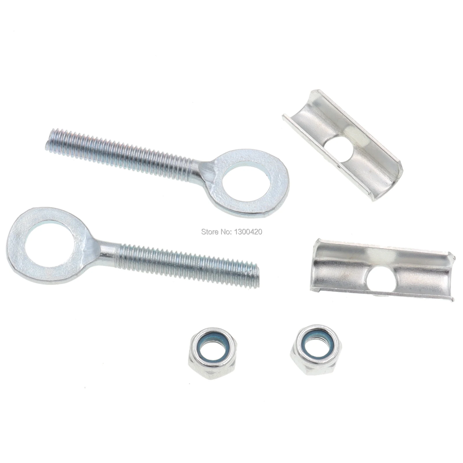 1 Pair Rear Wheel Axle Hole Chain Tensioner Adjuster for 49cc 2-Stroke 4-Stroke Mini Dirt Pit Bike