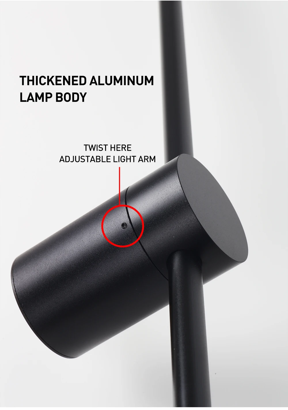 LUCKYLED Modern Led Wall Light AC85-290V Long Wall Lamp Sconce 100cm 120cm Interior Wall Light Bedside Bedroom Light Black White