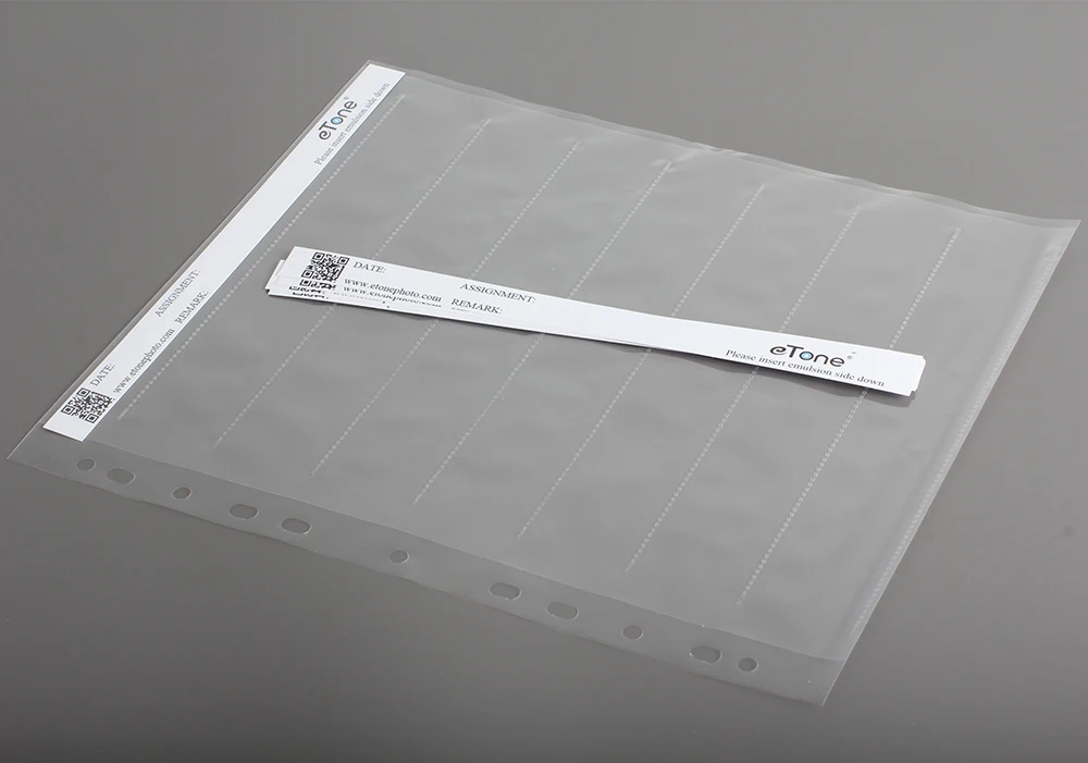 eTone 35/135mm Negatives Film Storage Pages Acid-free Bags Black&White Color Film Slide Preservers Pages