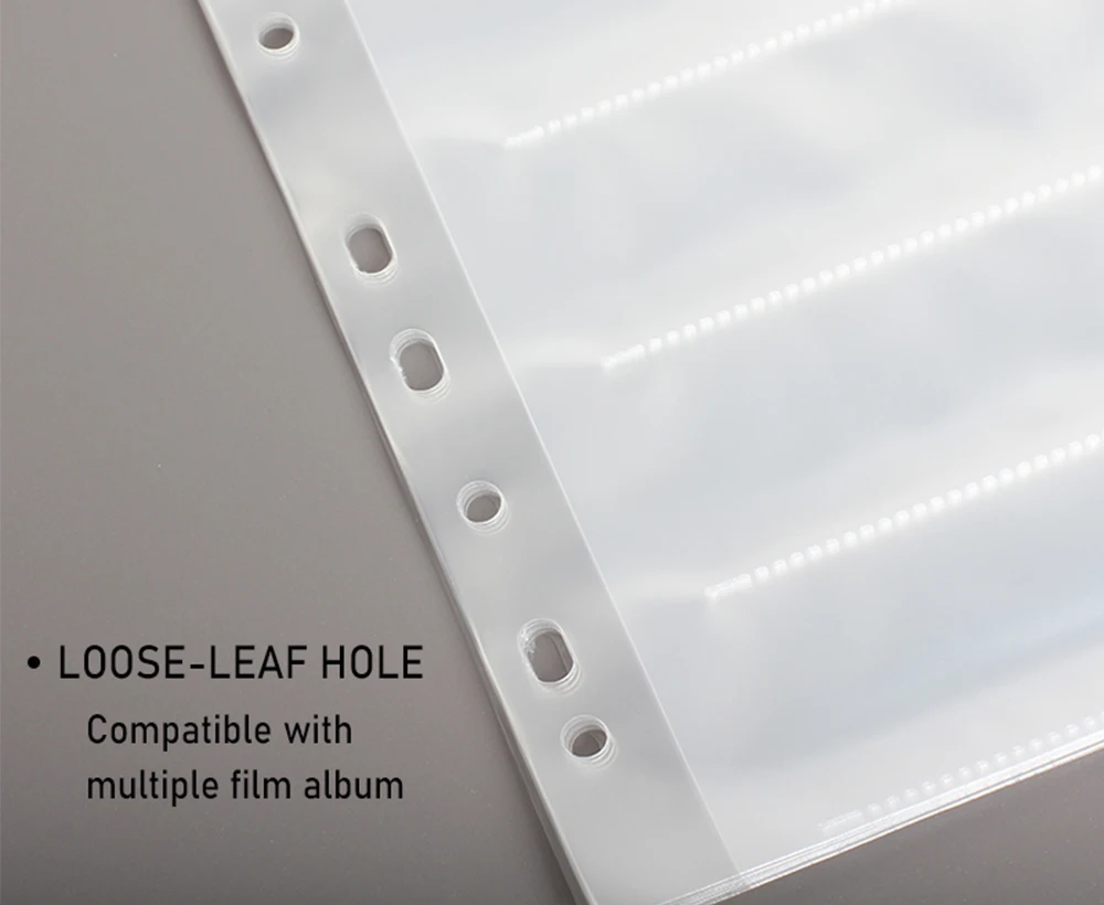 eTone 35/135mm Negatives Film Storage Pages Acid-free Bags Black&White Color Film Slide Preservers Pages