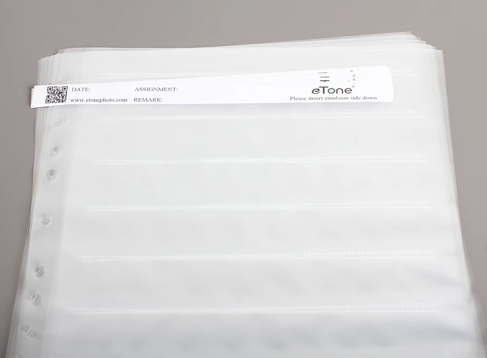 eTone 35/135mm Negatives Film Storage Pages Acid-free Bags Black&White Color Film Slide Preservers Pages
