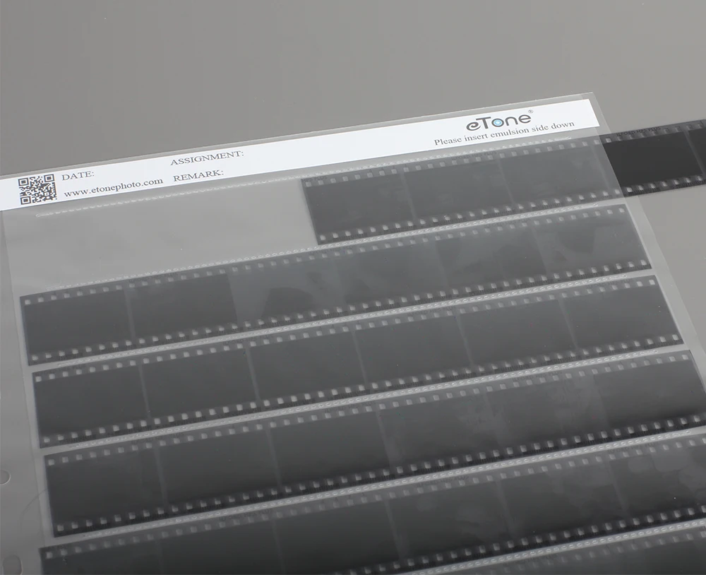 eTone 35/135mm Negatives Film Storage Pages Acid-free Bags Black&White Color Film Slide Preservers Pages
