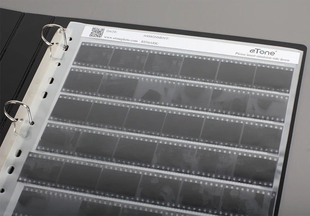 eTone 35/135mm Negatives Film Storage Pages Acid-free Bags Black&White Color Film Slide Preservers Pages