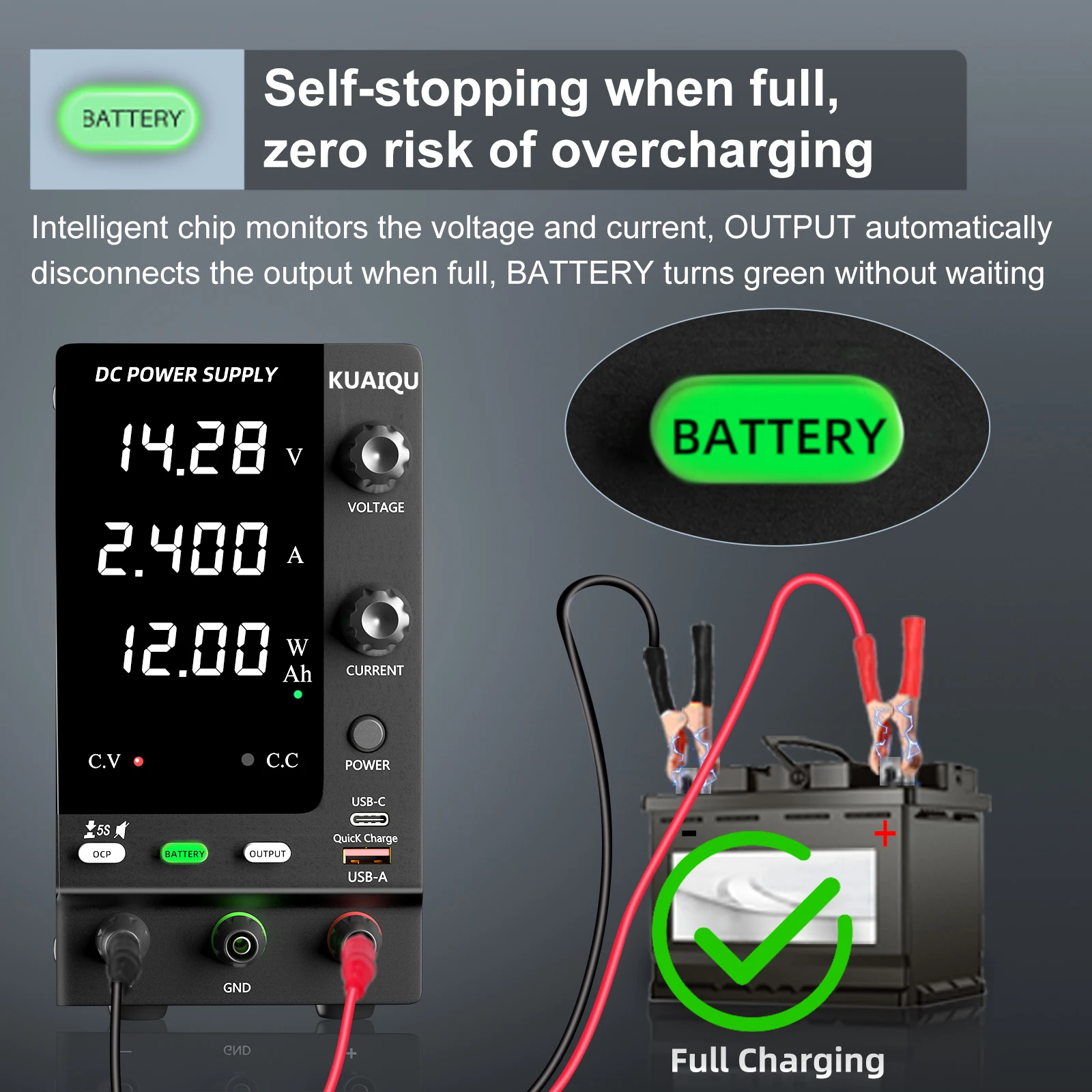 KUAIQU 30V 10A DC Power Supply Adjustable Digits Display Laboratory Power Supply Voltage Regulator 60V 5A 120V,32V 6A SPS-C3010