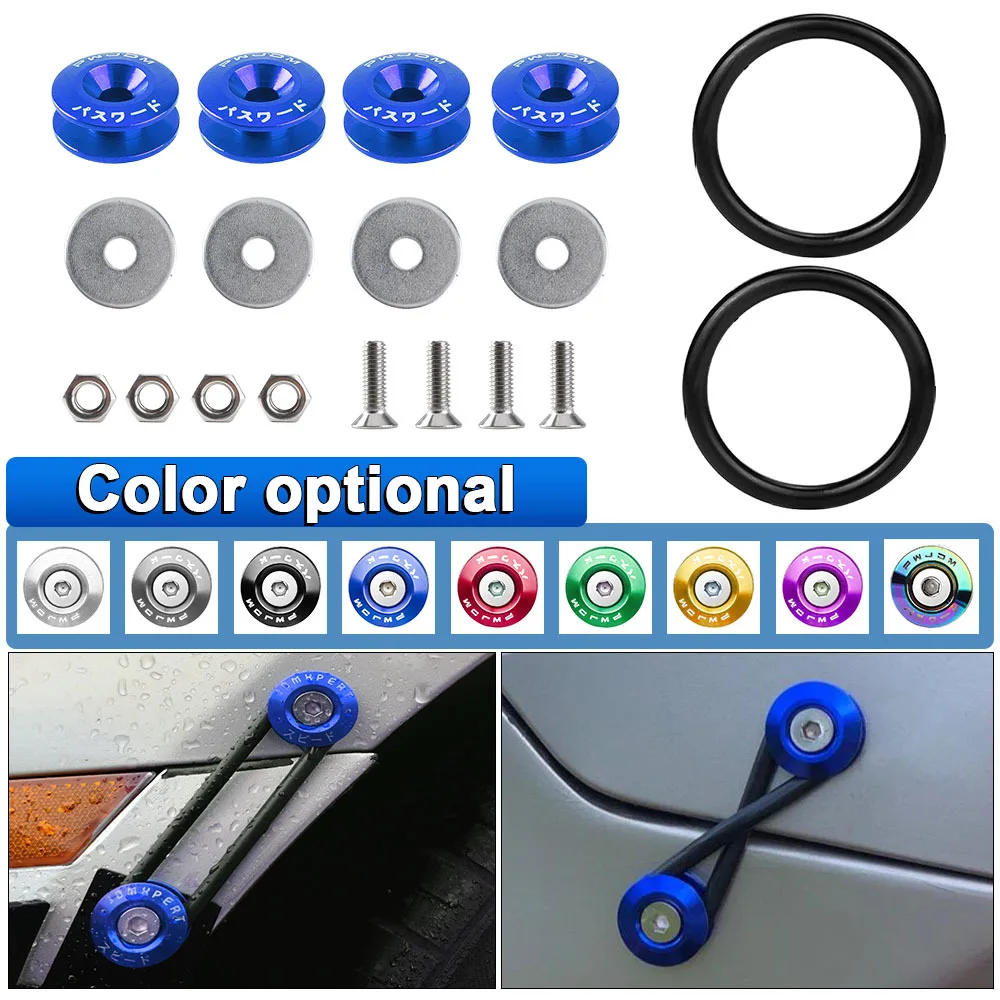 Aluminum Bumper Fixation Car Bumper Hook Car Bumper Fasteners for Car Accessories Interior Spare Parts Surround Buckle