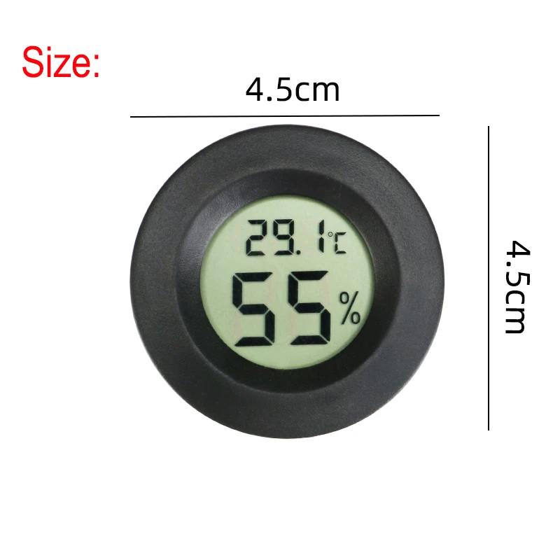 Mini Digital Humidity Meter Thermometer Hygrometer Sensor Gauge LCD Temperature Refrigerator Aquarium Monitoring Display Indoor