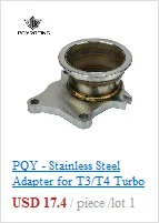 PQY - Turbo Oil Return/Drain Flange Adapter AN10 FOR TURBO GT28 GT30 GT35 T25 PQY-OFG34