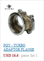 PQY - Turbo Oil Return/Drain Flange Adapter AN10 FOR TURBO GT28 GT30 GT35 T25 PQY-OFG34