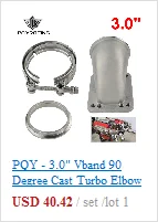 PQY - Turbo Oil Return/Drain Flange Adapter AN10 FOR TURBO GT28 GT30 GT35 T25 PQY-OFG34