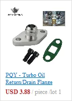 PQY - Turbo Oil Return/Drain Flange Adapter AN10 FOR TURBO GT28 GT30 GT35 T25 PQY-OFG34
