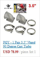 PQY - Turbo Oil Return/Drain Flange Adapter AN10 FOR TURBO GT28 GT30 GT35 T25 PQY-OFG34