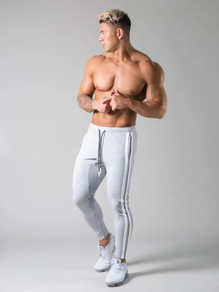 Joggers Men Striped Sweatpants Casual Long Pants Men Fitness Running Workout Track Trousers