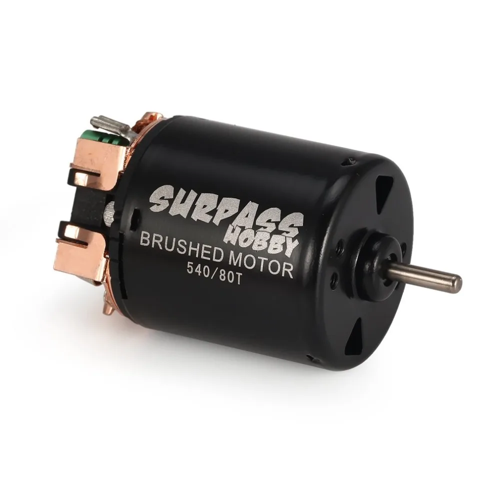 540 80T 13T 17T 21T 23T 27T 35T 45T 55T 540 Brushed Motor for 1/10 RC Crawler Car Axial SCX10 90046 AXI03007 JL Traxxas TRX-4