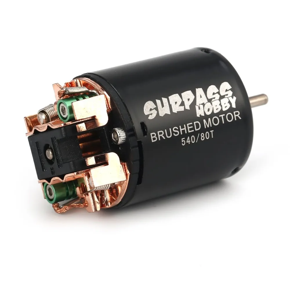 540 80T 13T 17T 21T 23T 27T 35T 45T 55T 540 Brushed Motor for 1/10 RC Crawler Car Axial SCX10 90046 AXI03007 JL Traxxas TRX-4