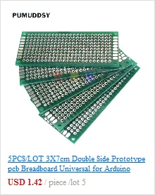 5PCS/Lot Universal Printed Circuit Board 2x8cm 2*8CM Double Side Prototype PCB diy