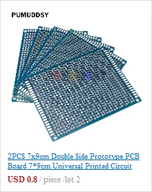 5PCS/Lot Universal Printed Circuit Board 2x8cm 2*8CM Double Side Prototype PCB diy