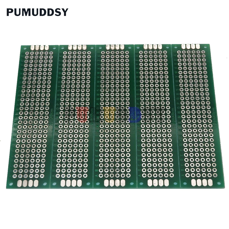 5PCS/Lot Universal Printed Circuit Board 2x8cm 2*8CM Double Side Prototype PCB diy
