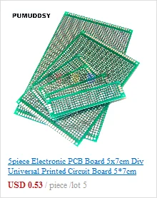 5PCS/Lot Universal Printed Circuit Board 2x8cm 2*8CM Double Side Prototype PCB diy