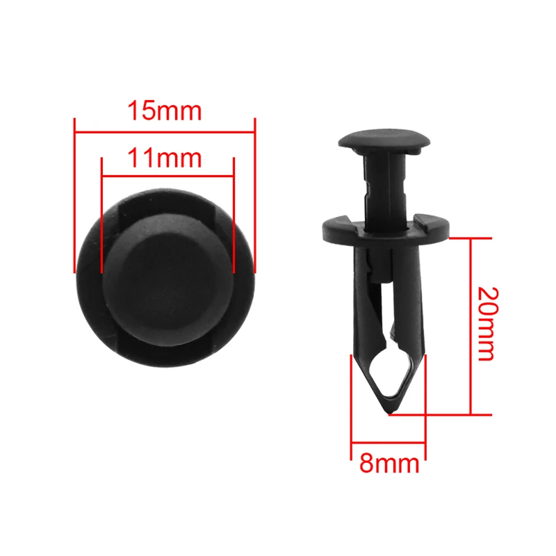 8mm Fender Clips Body Rivets For HONDA TRX 400 EX 400EX 300EX TRX450R For Polaris Sportsman RZR Ranger W/ Fastener Removal Tool