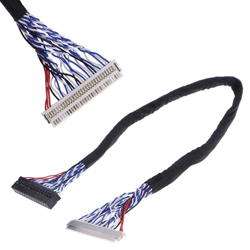 8 Bit LVDS Cable FIX-30 Pin 2ch For 17 19 22 26 Inch LCD/LED Panel Controller 25cm Z17
