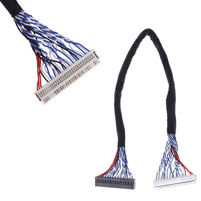 8 Bit LVDS Cable FIX-30 Pin 2ch For 17 19 22 26 Inch LCD/LED Panel Controller 25cm Z17
