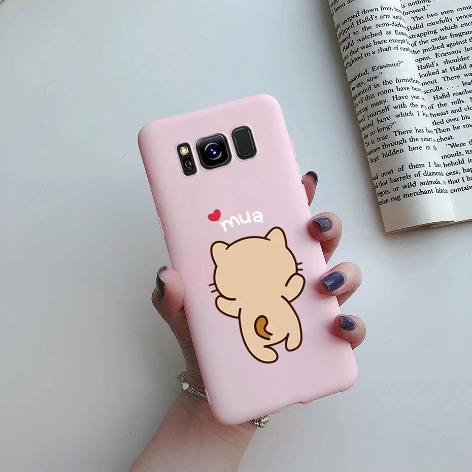 For Samsung Galaxy S8 S8 Plus S8+ Samsung S 8 S8plus Case Cover Silicone Cute Soft Matte Back Phone Protector Cover Funda Cases