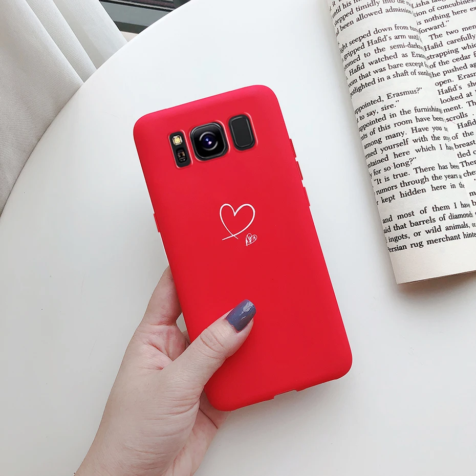 For Samsung Galaxy S8 S8 Plus S8+ Samsung S 8 S8plus Case Cover Silicone Cute Soft Matte Back Phone Protector Cover Funda Cases