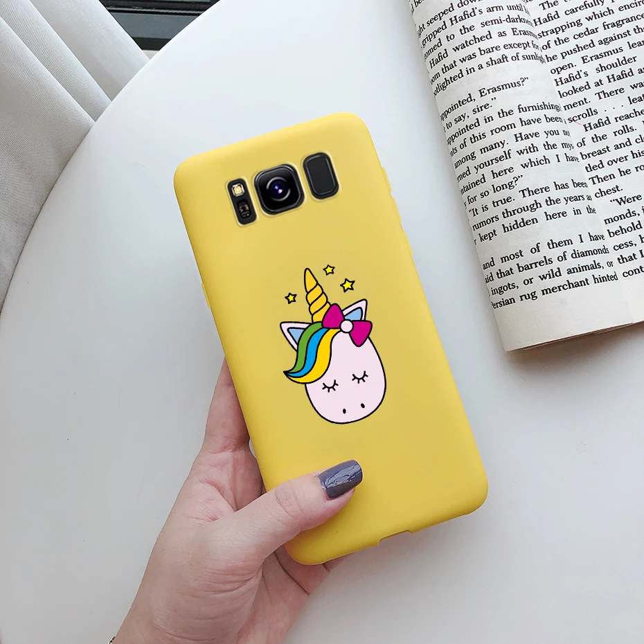 For Samsung Galaxy S8 S8 Plus S8+ Samsung S 8 S8plus Case Cover Silicone Cute Soft Matte Back Phone Protector Cover Funda Cases
