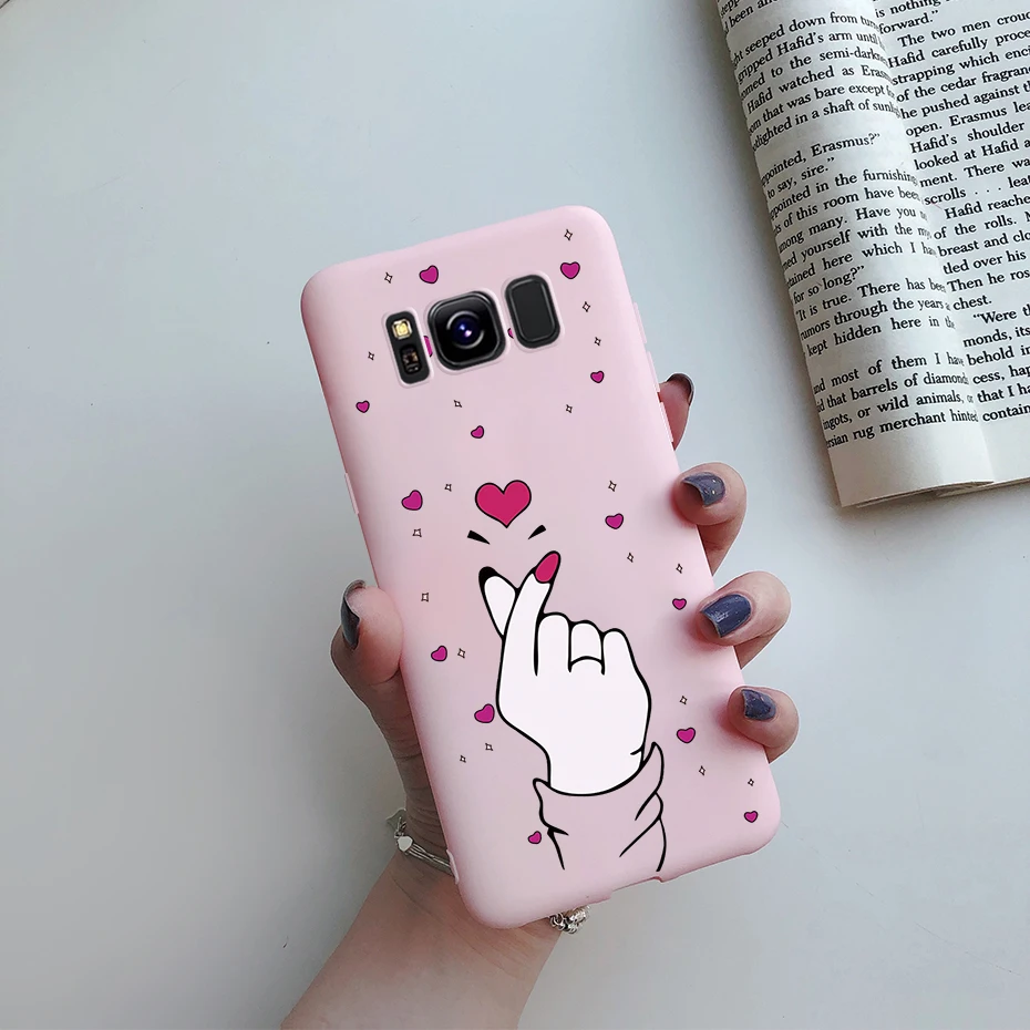 For Samsung Galaxy S8 S8 Plus S8+ Samsung S 8 S8plus Case Cover Silicone Cute Soft Matte Back Phone Protector Cover Funda Cases