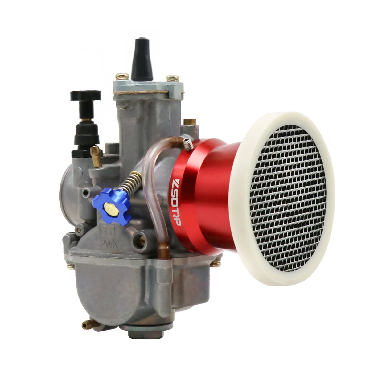 ZSDTRP Universal 50mm Mushroom Head Motorcycle Carburetor Air Filter With Mesh Cleaner Intake Pipe Modified Scooter