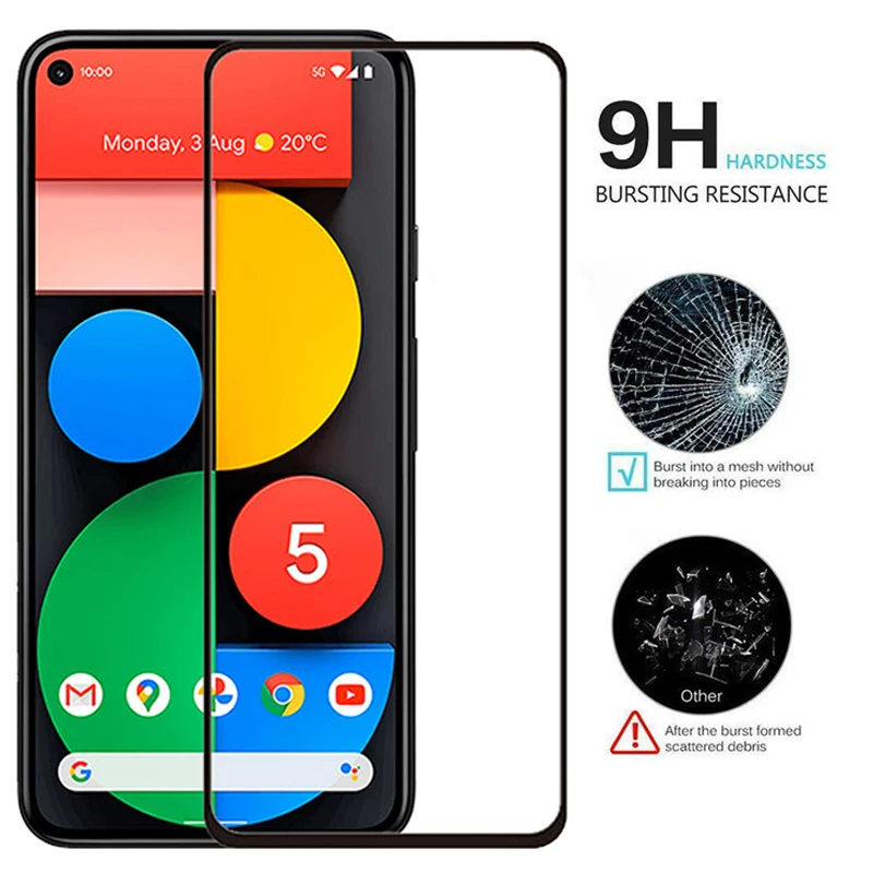 Full Cover Tempered Glass For Google Pixel 5 4 3 2 1 Pixel 4a 3a Screen Protector For Google Pixel 4 XL 3a XL 2 XL XL Glass Film