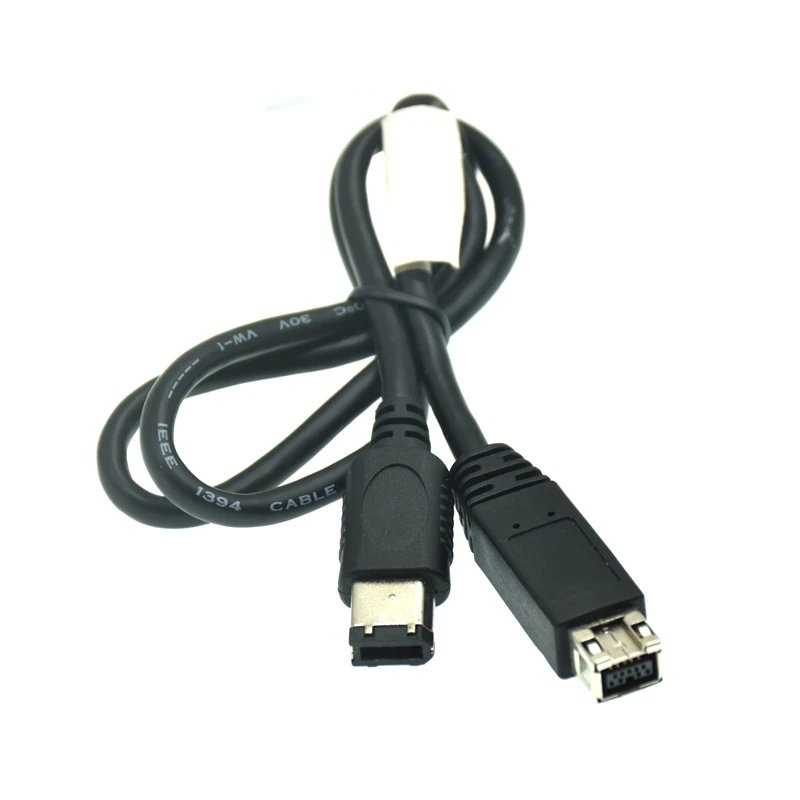 9 PIN / 6 PIN BETA FireWire 800 1394 FireWire 400 9-6 Cable IEEE 1394B 1.8m 6FT 180cm Black 3m 5m