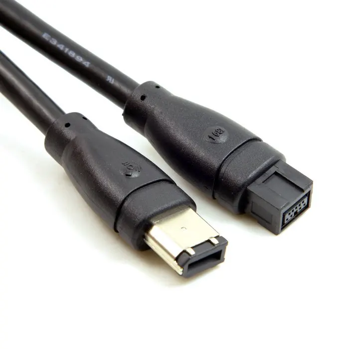 9 PIN / 6 PIN BETA FireWire 800 1394 FireWire 400 9-6 Cable IEEE 1394B 1.8m 6FT 180cm Black 3m 5m