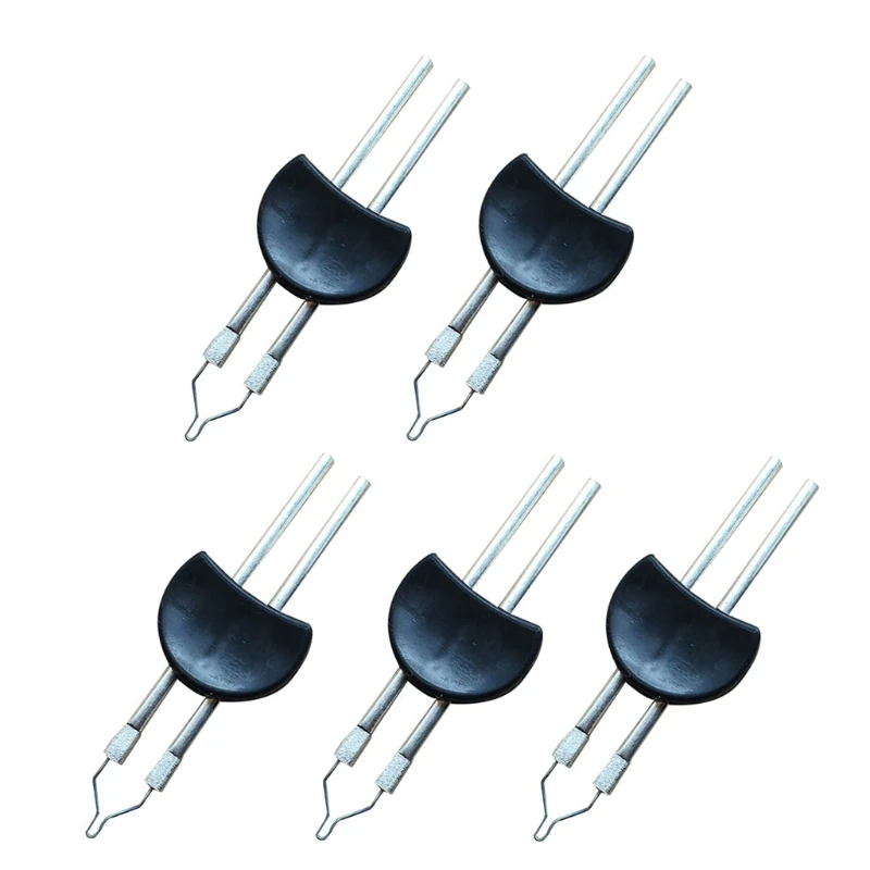 77HE 5Pcs Perfect End Thread Cord for Burner Fine Tips End Melting Welding Pen for Head Replacement Fitting Jewel