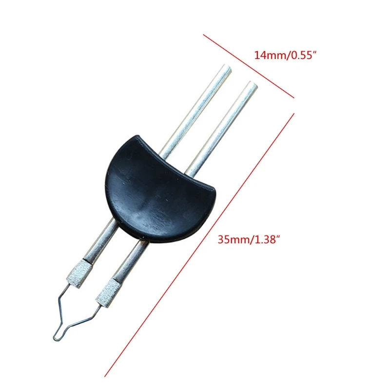 77HE 5Pcs Perfect End Thread Cord for Burner Fine Tips End Melting Welding Pen for Head Replacement Fitting Jewel